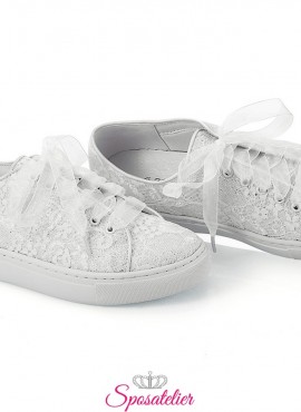scarpe da ginnastica sposa personalizzate