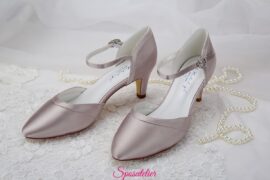 scarpe da sposa color rosa cipria