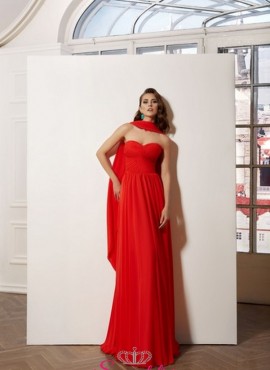 vestiti eleganti da cerimonia online in chiffon realizzati su misura collezione 2019