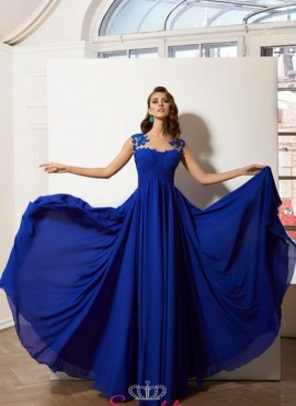 vestiti da cerimonia lunghi economici online in chiffon con ricami di pizzo sartoriali