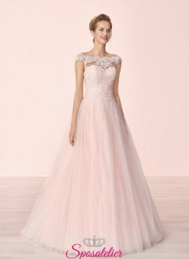 abiti da sposa colorati modello principessa di tendenza