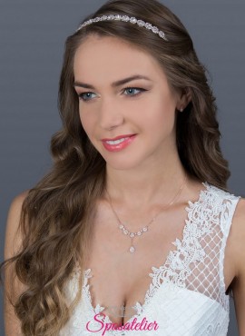 gioielli sposa economici online collana e orecchini collezione 2019