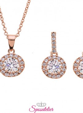 gioielli sposa economici online collana e orecchini pendenti collezione 2019