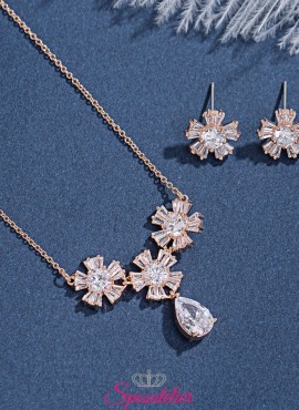 gioielli da sposa eleganti color oro rosa elegante e di tendenza online collezione 2019