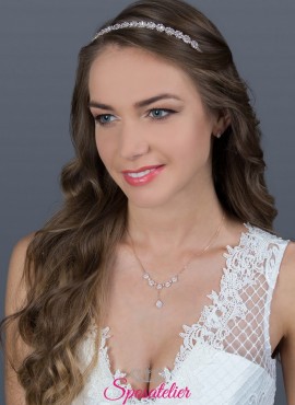 diadema sposa online per acconciatura moderna collezione 2019