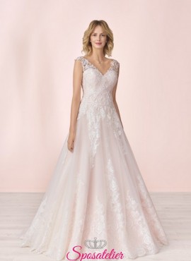 abiti da sposa a line colorati di tendenza sartoria italiana