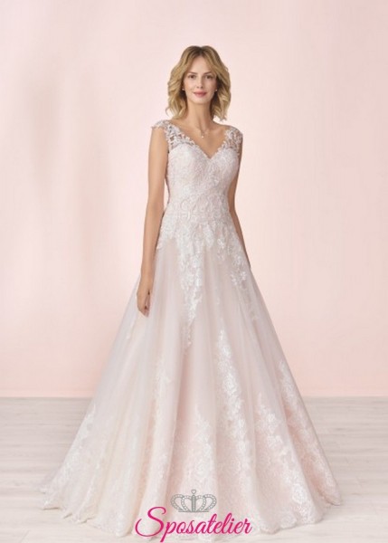 abiti da sposa a line colorati di tendenza sartoria italiana