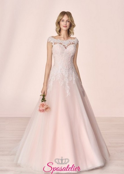 ROZITA – abiti da sposa con scollo a cuore e ricami di pizzo