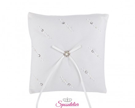 cuscino portafedi elegante con punti luce nuova collezione