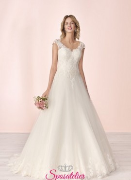Germana abito sposa scollo a V