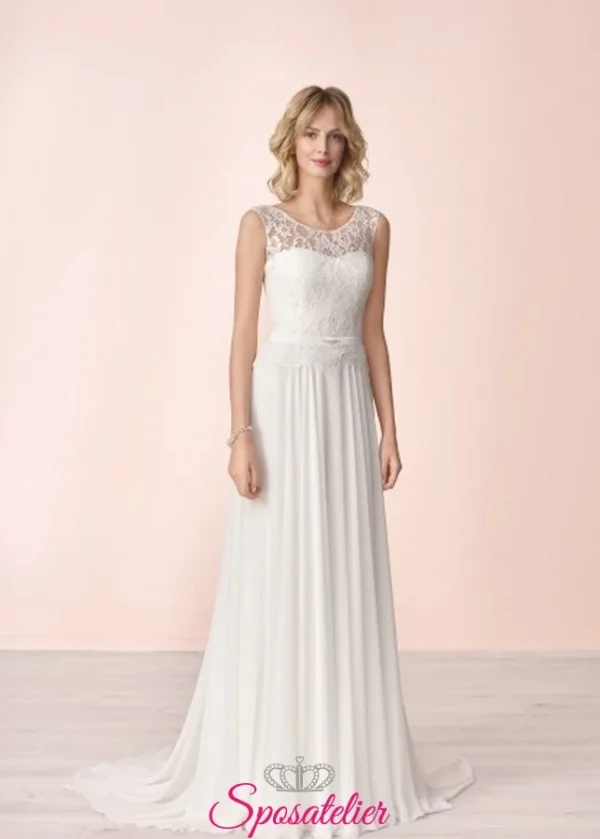 abito da sposa semplice elegante
