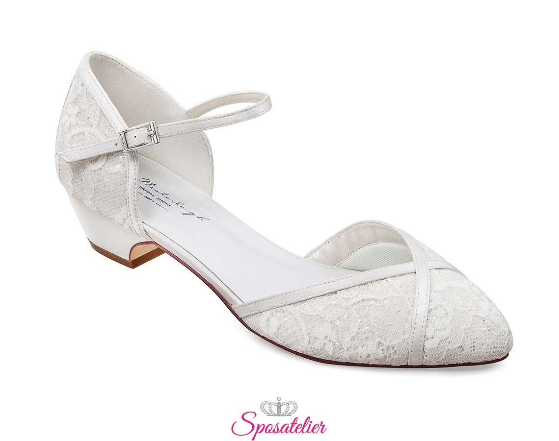 scarpe da sposa basse estive