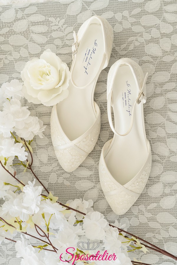 scarpe da sposa basse estive