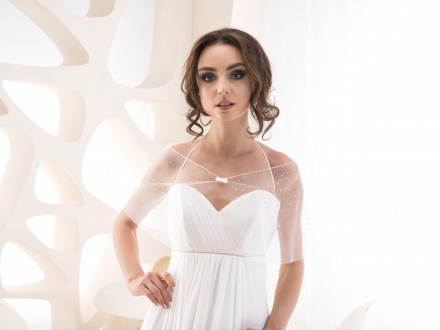 Stola sposa semitrasparente