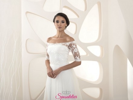 Coprispalle sposa in pizzo e tulle nuovi modelli