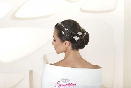 Decorazioni per capelli acconciatura sposa collezione 2020 cod. s64