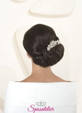 Decorazioni per capelli acconciatura sposa collezione 2020 cod. s66