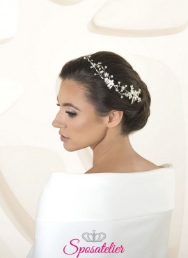 Decorazioni per capelli acconciatura sposa collezione 2020 cod. s67