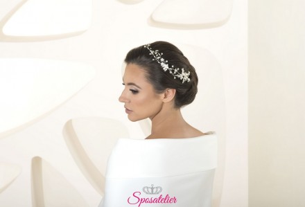 Decorazioni per capelli acconciatura sposa collezione 2020 cod. s67