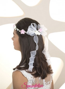 Coroncina bambina damigella fantasia floreale 2020