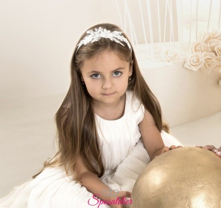 Cerchietto damigella comunione bambina
