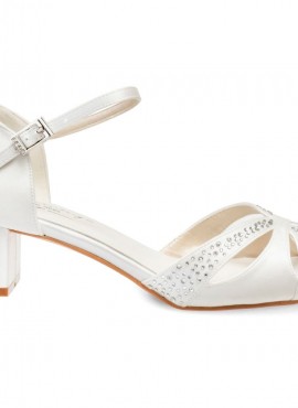 Gigi- scarpe sposa 2021 online avorio con punti luce