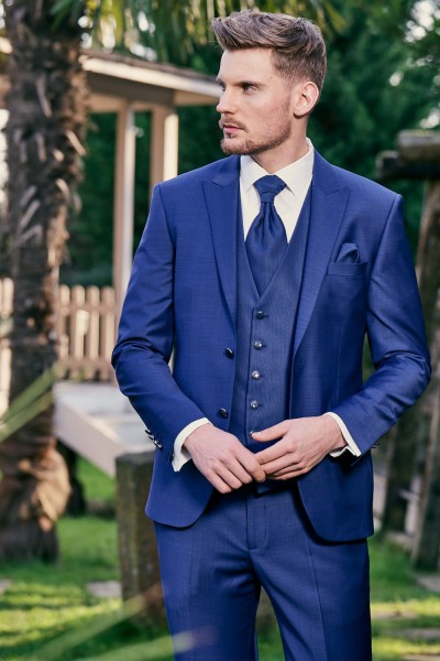 Abito da sposo blu giovanile elegante 2023