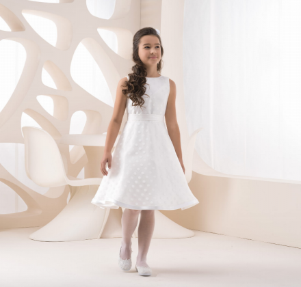 Abito comunione damigella bambina modello 2021 cod. K229
