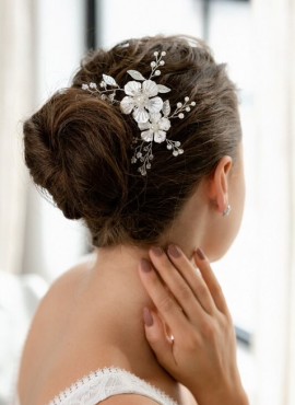 Fermaglio decorazione capelli sposa cristalli scintillanti HC6245