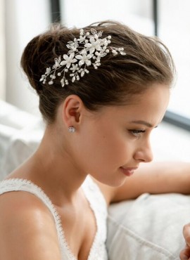 Fermaglio capelli acconciatura sposa di cristalli scintillanti HC6249