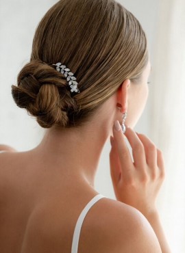 Fermaglio spilla capelli sposa acconciatura