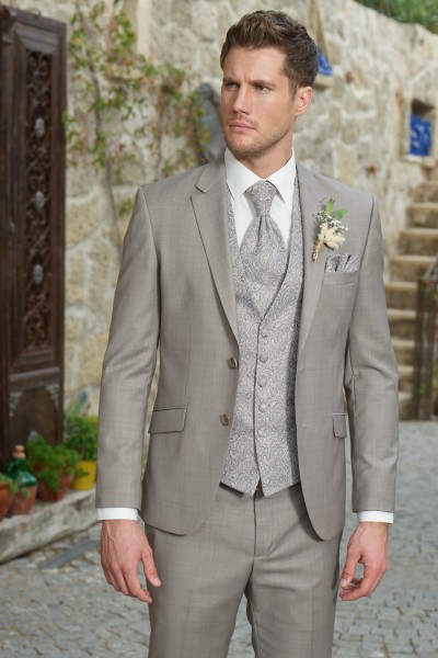Completo da sposo grigio tortora toni chiari delicati