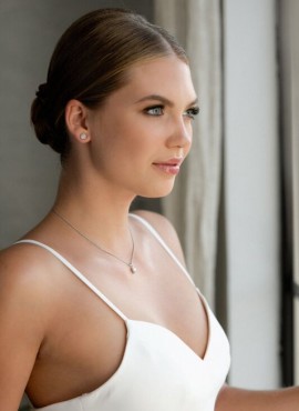 Set gioielli sposa collana e orecchini a forma di cuore collezione 2022