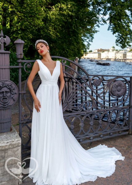 Tania – abiti da sposa morbidi sul pancione per donne incinte