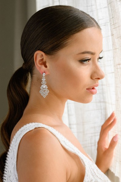 Orecchini sposa nuova collezione 2023 modello ER018S