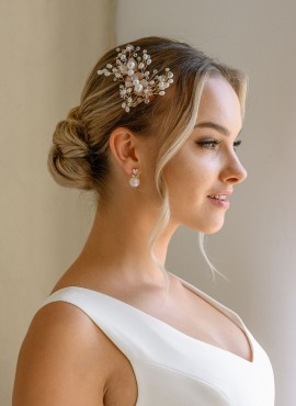 Fermaglio per capelli sposa cristalli scintillanti HC6147
