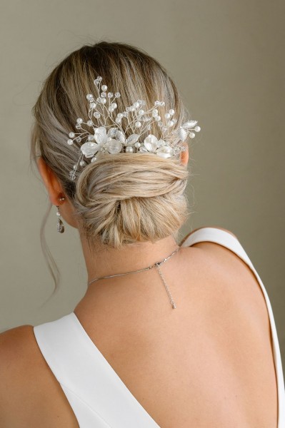 Fermaglio decorazione capelli sposa cristalli scintillanti HC6079