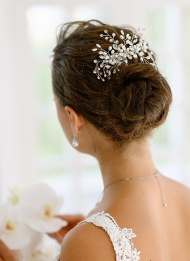 Fermaglio per acconciatura sposa cristalli scintillanti HC6162