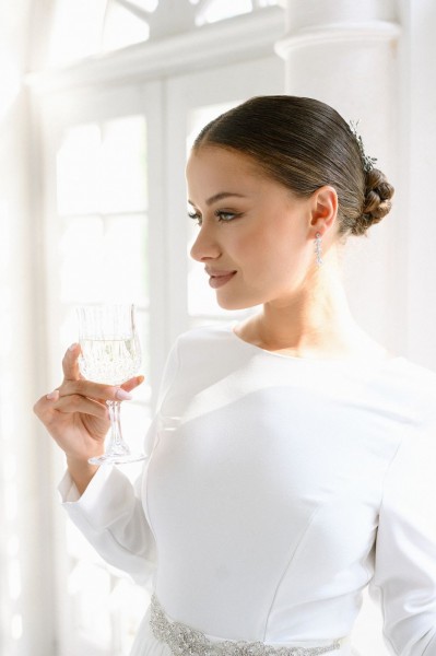 Orecchini sposa di cristalli collezione 2023 modello ER203
