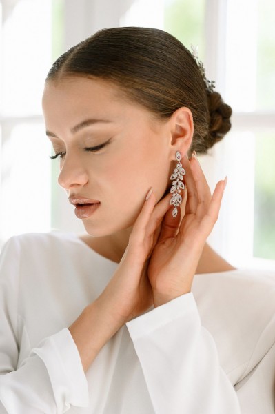 Orecchini sposa particolari collezione 2023 modello ER023S