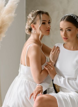 Fascia sposa acconciatura capelli modello HB6214