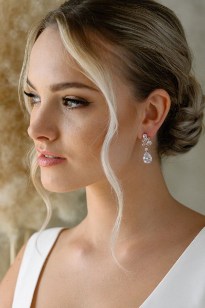 Orecchini sposa nuova collezione 2023 modello ER013RG