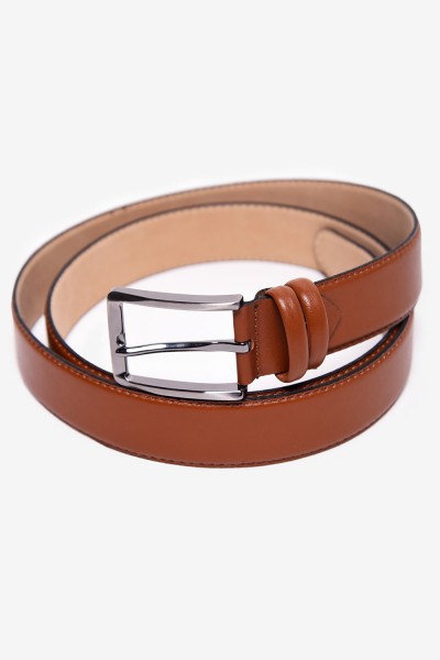 cintura uomo in vera pelle marrone chiaro