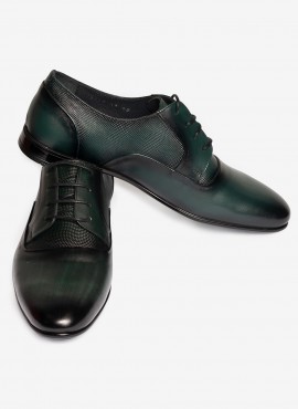 Scarpe eleganti uomo verde smeraldo