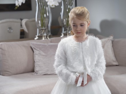 Giacchino coprispalle bambina per abito comunione damigella