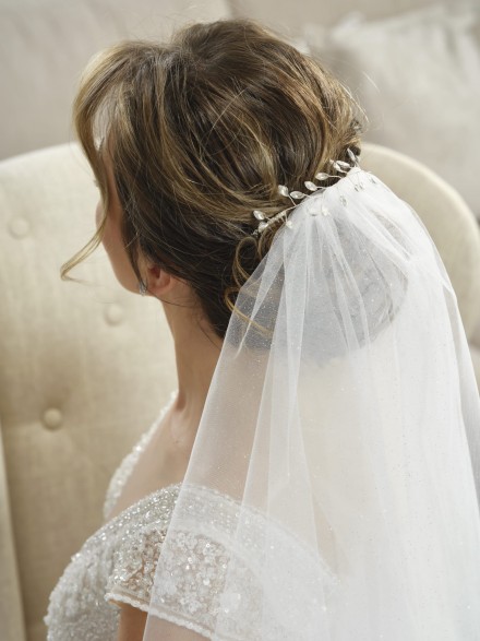 Fermaglio a pettine decorato per velo sposa acconciatura