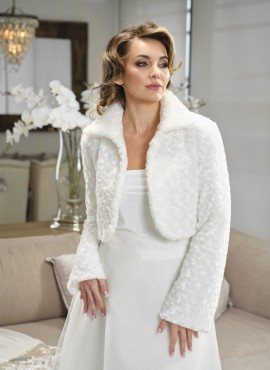 Bolero sposa a maniche lunghe