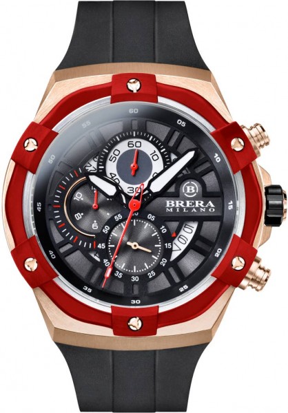 Orologio Brera Supersportivo evo red-gold