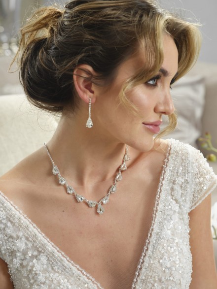 Gioielli sposa abbinati realizzati a mano di alta qualità