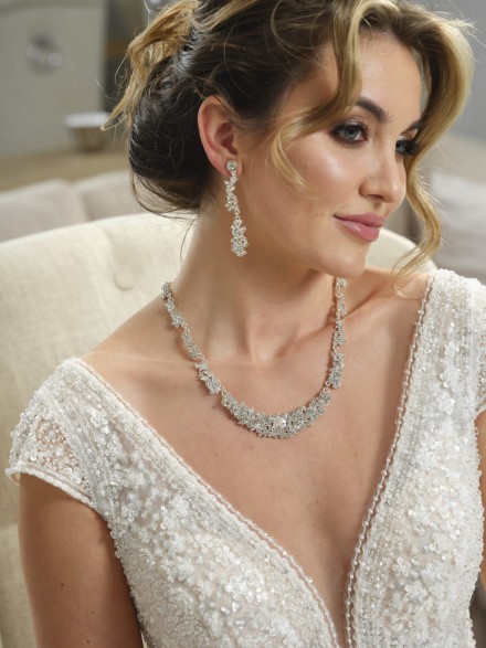 parure sposa collana e orecchini 2023